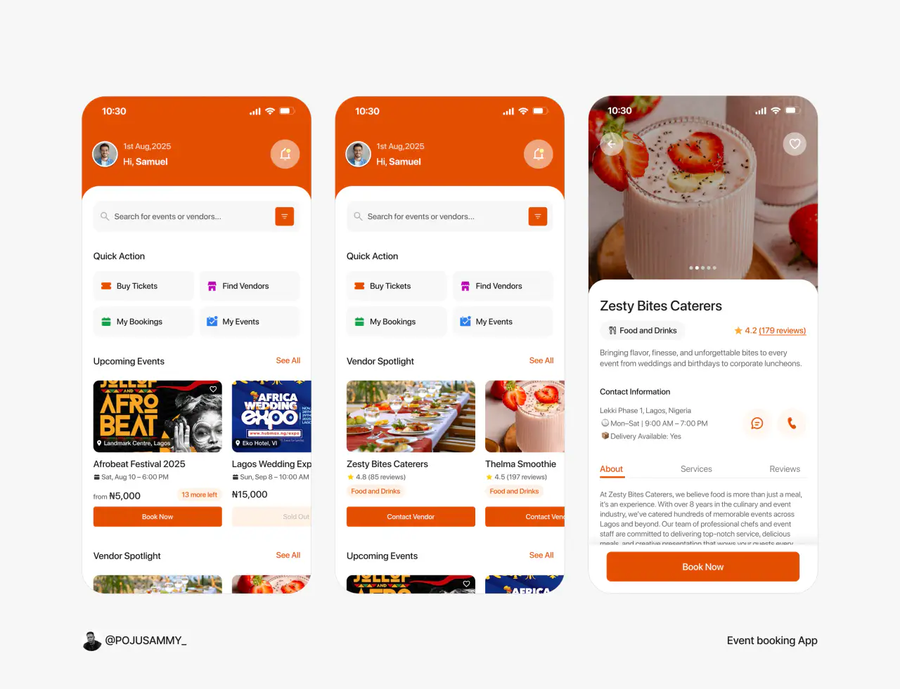 Event booking App
